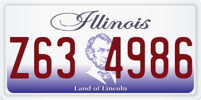 IL license plate Z634986