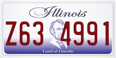 IL license plate Z634991