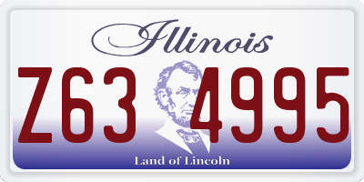 IL license plate Z634995