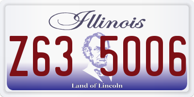 IL license plate Z635006