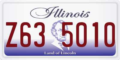 IL license plate Z635010