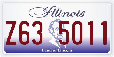 IL license plate Z635011