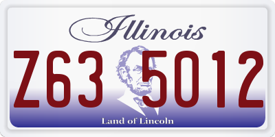 IL license plate Z635012