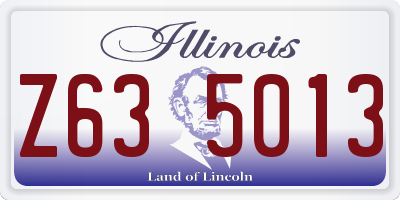 IL license plate Z635013