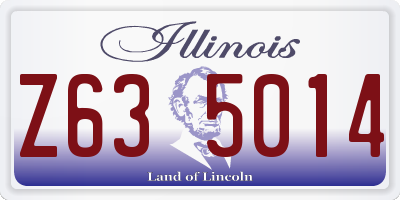 IL license plate Z635014