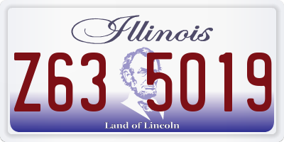 IL license plate Z635019
