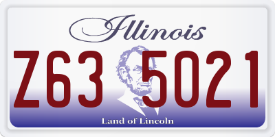 IL license plate Z635021