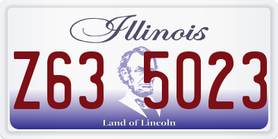 IL license plate Z635023
