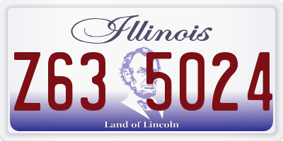 IL license plate Z635024
