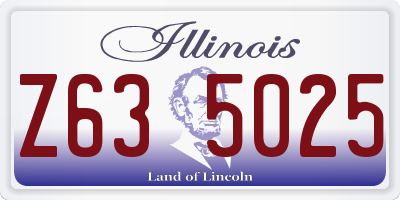 IL license plate Z635025