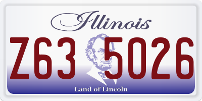 IL license plate Z635026