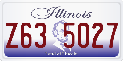 IL license plate Z635027