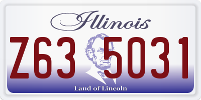 IL license plate Z635031