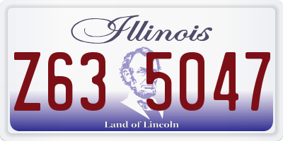 IL license plate Z635047