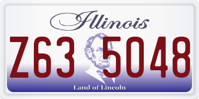 IL license plate Z635048