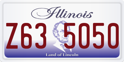 IL license plate Z635050