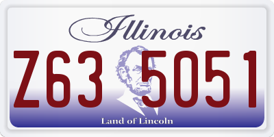 IL license plate Z635051