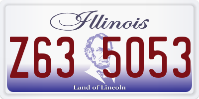 IL license plate Z635053