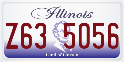 IL license plate Z635056