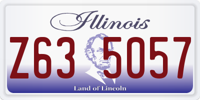IL license plate Z635057