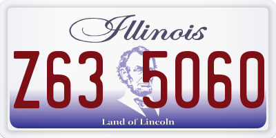 IL license plate Z635060