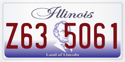 IL license plate Z635061