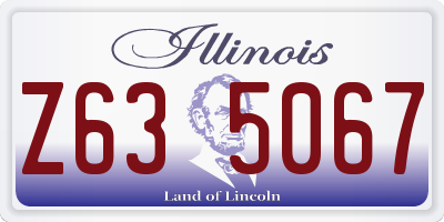 IL license plate Z635067