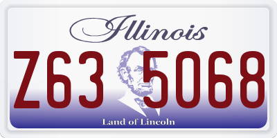 IL license plate Z635068