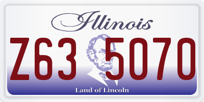 IL license plate Z635070