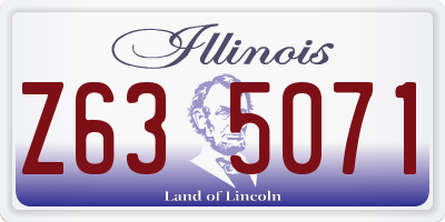 IL license plate Z635071