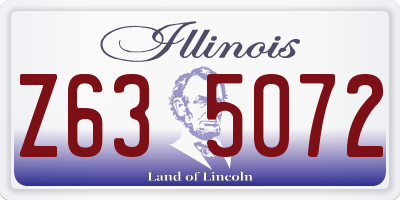 IL license plate Z635072