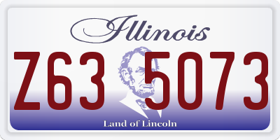 IL license plate Z635073