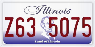 IL license plate Z635075