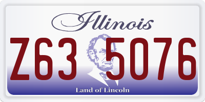 IL license plate Z635076