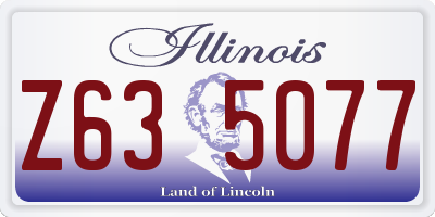 IL license plate Z635077