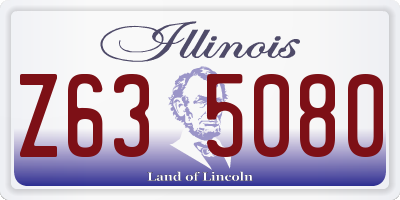IL license plate Z635080