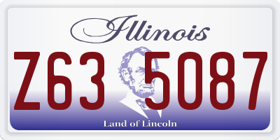 IL license plate Z635087