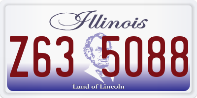 IL license plate Z635088
