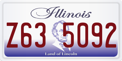 IL license plate Z635092