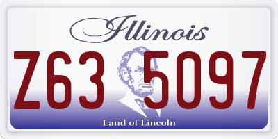 IL license plate Z635097