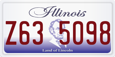IL license plate Z635098