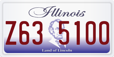 IL license plate Z635100