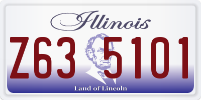 IL license plate Z635101