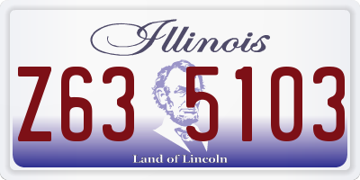 IL license plate Z635103