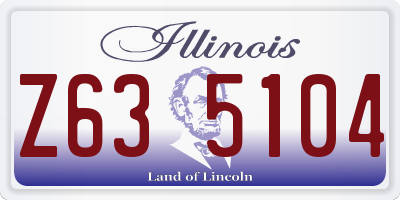 IL license plate Z635104
