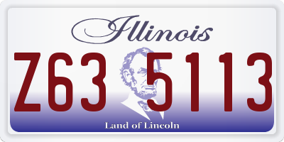 IL license plate Z635113