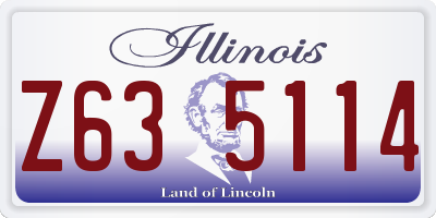 IL license plate Z635114