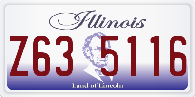 IL license plate Z635116