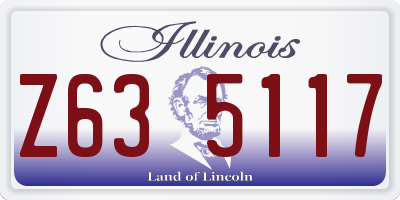 IL license plate Z635117