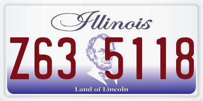 IL license plate Z635118